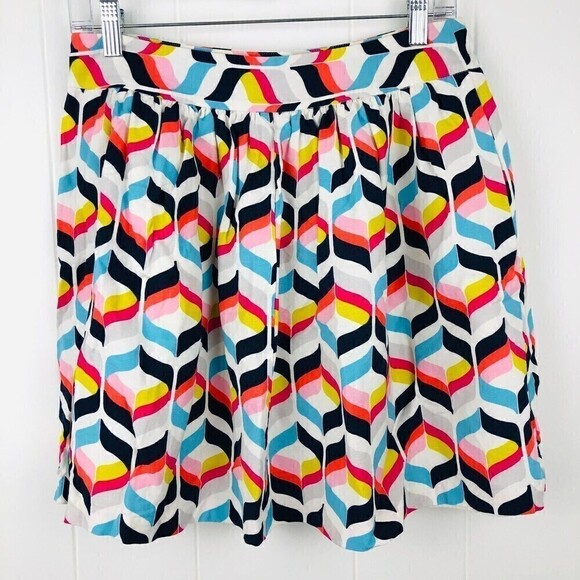 Cynthia Rowley Womens Pleated Lined Linen Blend Skirt Size 4 - Picture 2 of 11